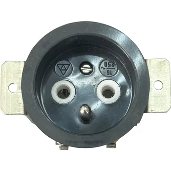 Elektrická zásuvka Vestavná zásuvka ABB Reflex SI 5517-2312 N, 220 V, 16 A - černá