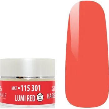 Přípravek na nehty UV/LED gel barevný Lumi - Red 5g