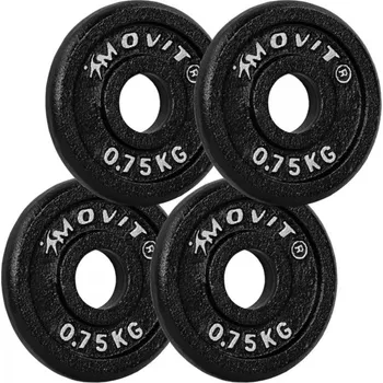 MOVIT sada 4 kusů závaží - 0,75 kg litina