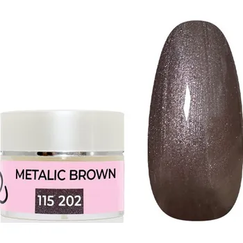 Přípravek na nehty UV/LED gel barevný - Metallic Brown 5g