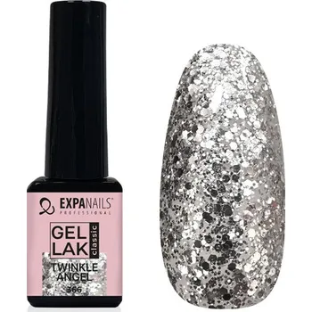 Lak na nehty EXPA-nails UV/LED Gel lak - Twinkle Angel třpyt 5 ml
