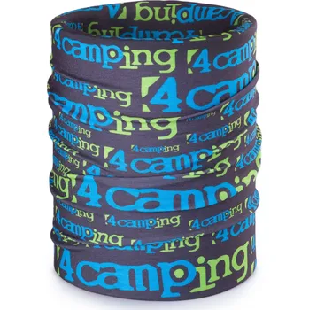 Nákrčník Multifunkční šátek 4camping Logo Barva: modrá/zelená