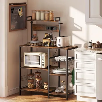 regál HOMCOM Kuchyňský regál se zásuvkou 497207