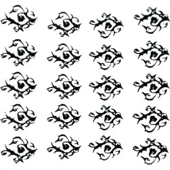 Vodoobtisky - Černý ornament č.1