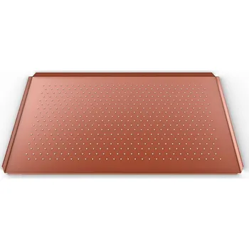 Plech na pečení UNOX Mikroperforovaný hliníkový tác se silikonovým povrchem pro cukrářské a pekařské výrobky, GN 1/1, 12 mm | UNOX, FORO.SILICO