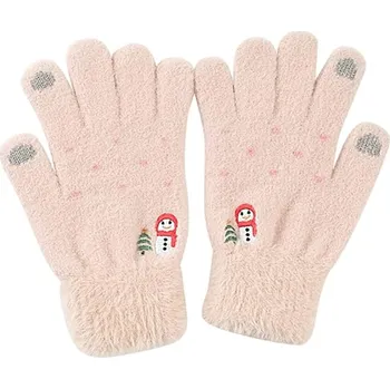 Rukavice Techsuit - Rukavice (ST0011) - z norkové kožešiny, velikost 21 cm - béžová