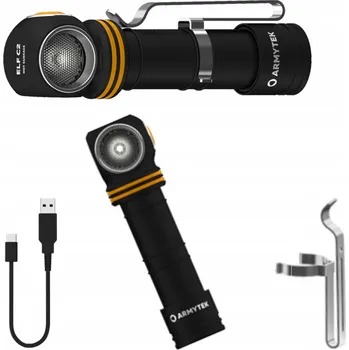 Čelovka Multifunkční úhlová čelovka Armytek ELF C2 Micro USB 1100 lm bílé světlo