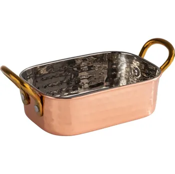 Pánev APS Servírovací pánev, kladívkový povrch, 125x85 mm, měď | APS, Bombaj