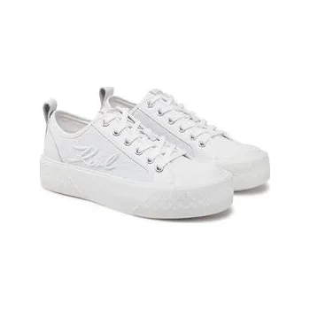 Dámské tenisky KARL LAGERFELD Plátěnky Kampus Max III KL60611F Bílá 41