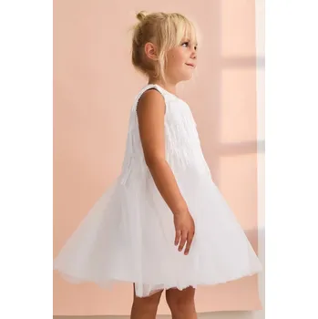 Dívčí šaty Dívčí šaty Abel&Lula 5025.1.Mini.PPY2 bílá 00X, vel. 152