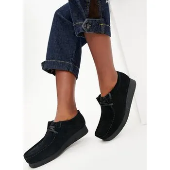 Dámské polobotky Polobotky Clarks Wallabee Evo Sh 26174746 Černá 38