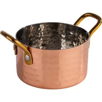 APS Servírovací nádoba, kladívkový povrch, 90x55 mm, měď | APS, Bombaj