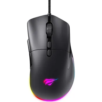 Myš Havit - Drátová herní myš (MS954) - 800/1600/2400/3200/6400/12000 DPI, 1,6 m, 5V - černá