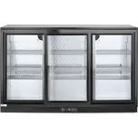 Barová chladnička s trojitými posuvnými dveřmi, Arktic, 254L, Černá, 220-240V/160W, 1350x520x(H)865mm