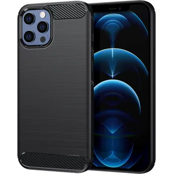 Techsuit - Karbonový silikon - iPhone 12 Pro Max - černý