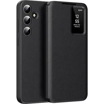 Pouzdro na mobilní telefon Techsuit - řada SmartView - Samsung Galaxy S25 Plus - černá