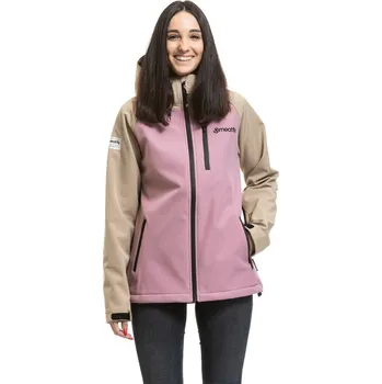 Dámská softshellová bunda Meatfly dámská softshell bunda Zaja Safari / Rose | Písková | Velikost S