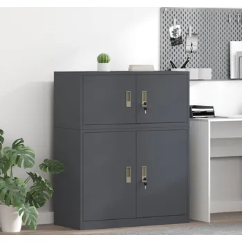 Zásuvkový kontejner vidaXL Úložná skříňka Antracit 90 x 40 x 40 cm Ocel [891630]