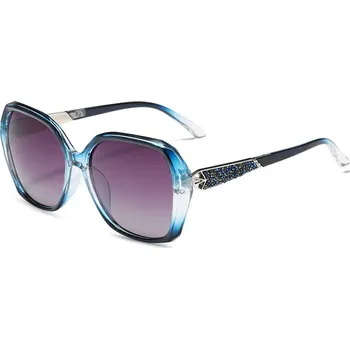 Sluneční brýle Techsuit - Sluneční brýle polarizační (5599) - pro ženy s UV ochranou, PC - modrá / šedá