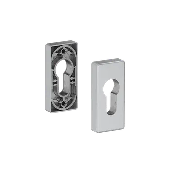 Dveřní kování Hliníková rozeta pro cylindrickou vložku, stříbrná