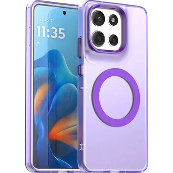 Pouzdro na mobilní telefon Techsuit - CandyCase MagSafe - Motorola Moto G86 - fialový
