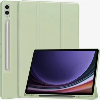 Techsuit - Flex Trifold (s držákem na tužku) - Samsung Galaxy Tab S9 Plus / S10 Plus / S9 FE Plus - Matcha Green