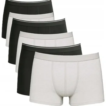 Boxerky Pánské bavlněné boxerky 6 kusů černé, šedé vel. 3XL