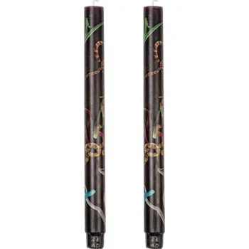 Seletti, Svíčky Toiletpaper Snakes Black, 27 cm, 2 ks - Formadore