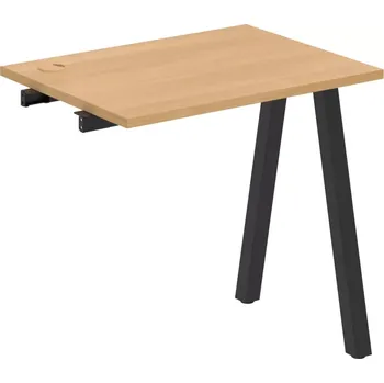 Psací stůl Stůl pracovní k řetězení úzký UE A 800 R - DUB , ČERNÁ