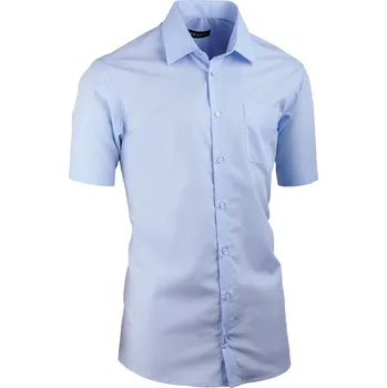 Pánská košile Modrá pánská košile vypasovaná Assante 40414, Velikost 39/40 (M)