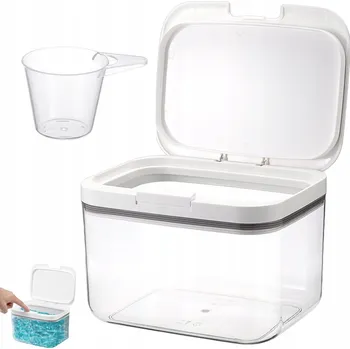 Úložný box ÚLOŽNÝ BOX NA PRACÍ PROSTŘEDKY 28L S VÍKEM - NÁDOBA NA PRACÍ PRÁŠEK