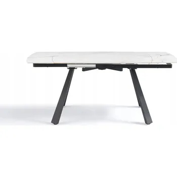 Jídelní stůl Jídelní stůl keramický 120–180x80 Elegantní rozkládací mramor bílý