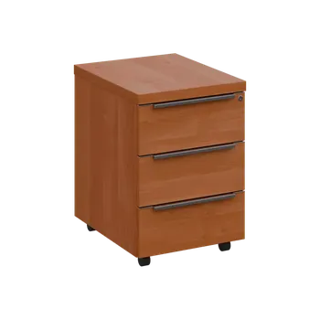 Zásuvkový kontejner SIKC - 00 kontejner pojízdný, 3-zásuvkový, deska 18 mm, centrální zámek, olše jantar