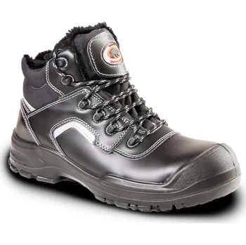 Pracovní obuv Zateplené pracovní boty kotníkové Bearfield R02 S3 SRC lícová kůže vel. 38