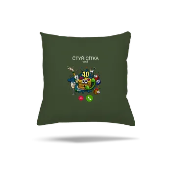 Polštář Bastard Narozeniny volají polštář Olive Green