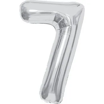 ALBI Balónek fóliový 85 cm stříbrný číslo 7