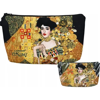 Kosmetická taška DÁMSKÁ KOSMETICKÁ TAŠKA POUZDRO NA KOSMETIKU GUSTAV KLIMT ADELA UMĚNÍ CARMANI