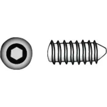 Spojovací materiál Stavěcí šroub s vnitřním šestihranem a hrotem M12x12 mm nerez ocel A4 1 ks