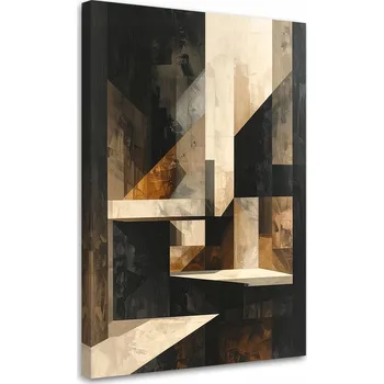 Obraz Obraz do obýváku, kanceláře, ložnice, loftu, Moderní abstrakce zlato 30x45