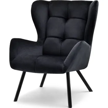 Křeslo Mebel Partner Norweien (černá + zlatá)