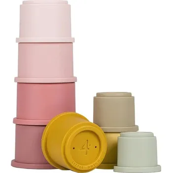 Hračka pro nejmenší Kelímky do pyramidy Little Dutch