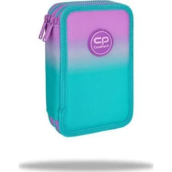 Penál Penál 2 zipy Jumper Gradient Blueberry - vybavený