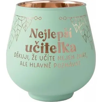 Svícen ALBI Zrcadlový svícen - Nejlepší učitelka