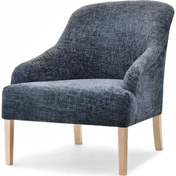 Křeslo Mebel Partner Roseile (šedá + dub)