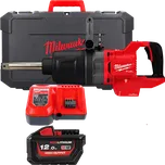 MILWAUKEE M18ONEFHIWF1D-121C M18 FUEL ONE-KEY 1” "D" Aku rázový utahovák s pojistným kroužkem - prodloužený, 1x 12,0 Ah 4933471756