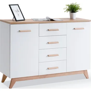 Komoda Mebel Partner Komoda partner Mebel Balones BG09 (bílá + dub)