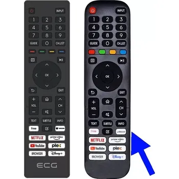 ECG 32FSV252 dálkový ovladač náhradní