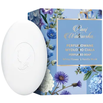 Koupelová kosmetika Pani Walewska White Flower & Vanilla Musk voňavé tuhé mýdlo, 100 g