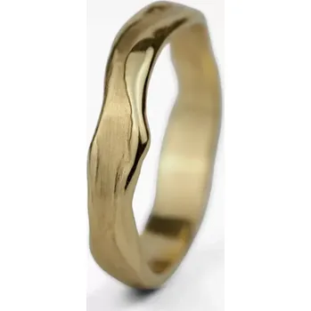 Prsten Organic 3 mm prsten Žluté zlato 50