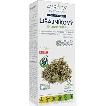 Sirup NaturePharm s.r.o. AVROPA Lišejníkový sirup 200 ml